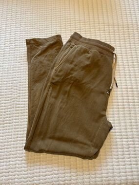 Buck Mason Olive Green Sweatpants with Drawstring Waist